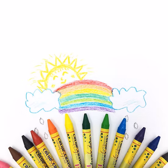 Lápis de cera colorido não tóxico para venda imperdível 24 cores