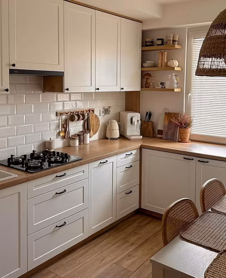 China Modern Builders Armários Baratos Substituição Pintura DIY Laminado Repintura Longa Conjuntos de Armários de Cozinha Marrom Escuro